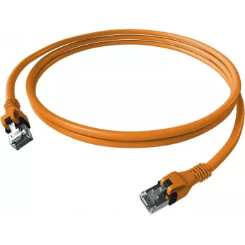 EasyLan saCon DualBoot Patch Cable S/FTP Orange 5,00m Cat.6A