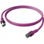 EASYLAN CPP1OVAVAV0050 DualBoot Push Patch Cable Cat.6A S/FTP Shielded Violet 5,0m