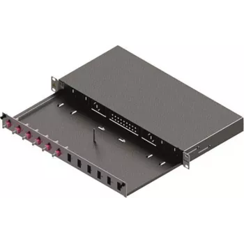 ZVK EasyLan Fiber Optic Patch Panel Basic LSB0A224 Grade C 1U 12 Ports 6x LC-Duplex OM4