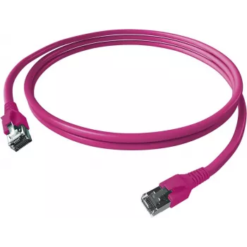 EasyLan FlexBoot Patch Cable Cat.6A S/FTP Purple 2,00m