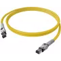 EasyLan VarioBoot Patch Cable Cat.6A S/FTP Yellow 1,0m