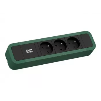 Bachmann PRIMO 2 3xUTE 2,0m 350.224 CEE 7/7 RAL 6028 Pine Green Power Strip