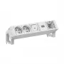 Bachmann DESK2 White 2x UTE 1x Switch 1x CM 0,2m RAL9010