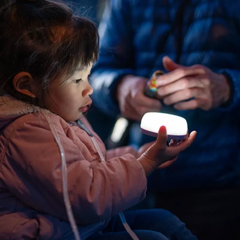 Ledlenser KIDCAMP 6 Vaikų stovyklavimo žibintuvėlis, žalias, 70 liumenų, 3x AAA