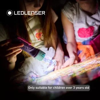 LEDLENSER Kidbeam4 vaikiškas žibintuvėlis, alyvinė spalva
