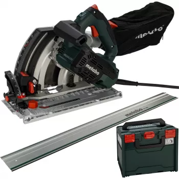 Metabo KT 66 BL + FS 160 rankinis diskinis pjūklas 1200 W bešepetėlis su kreipiamąja bėgeliu