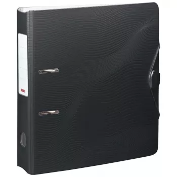 BRUNNEN WAVE Lever Arch File Onyx Black Plastic 7,0 cm DIN A4