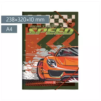 BRUNNEN Fast Wheels dokumentų segtuvas A4 raudonas/žalias