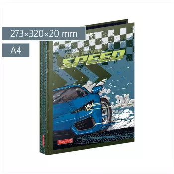 BRUNNEN Fast Wheels Ring Binder A4 Blue 2 O-Ring 25 mm 250 Sheets