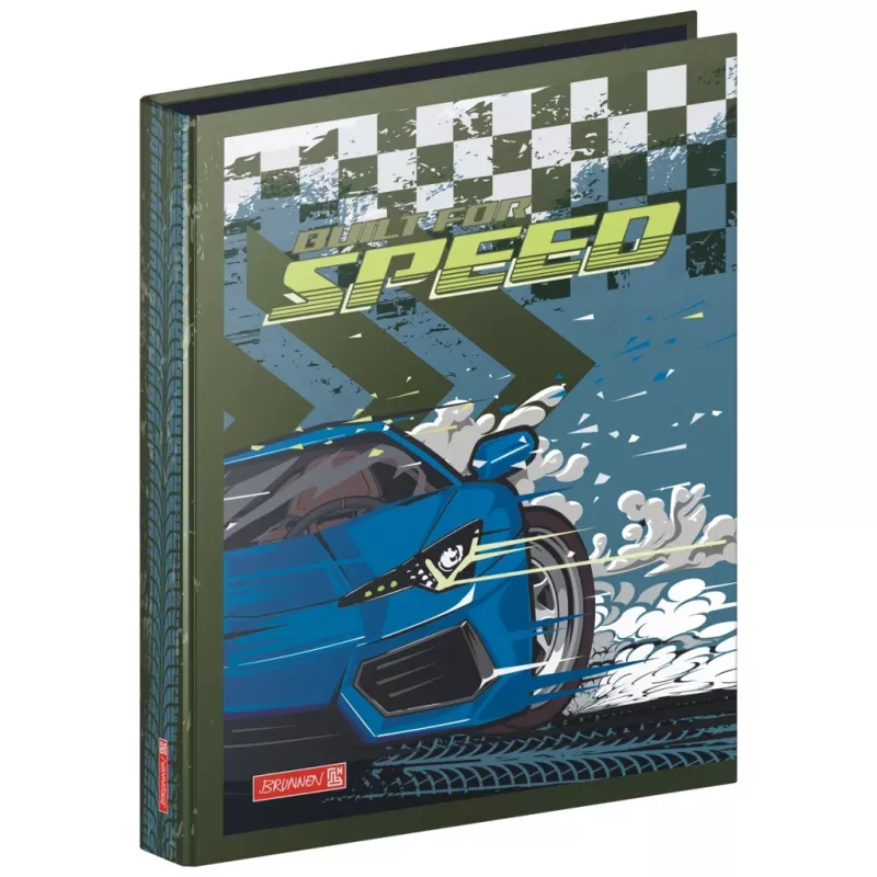 BRUNNEN Fast Wheels Ring Binder A4 Blue 2 O-Ring 25 mm 250 Sheets
