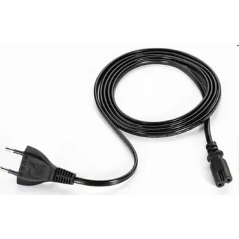 ARTDEV maitinimo laidas Europlug – IEC C7 Figure-8, juodas, 2 kontaktai, 1,8 m