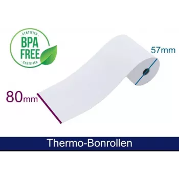 ARTDEV terminio popieriaus rulonas 80x57x12 mm baltas 55g 40m, skirtas T2