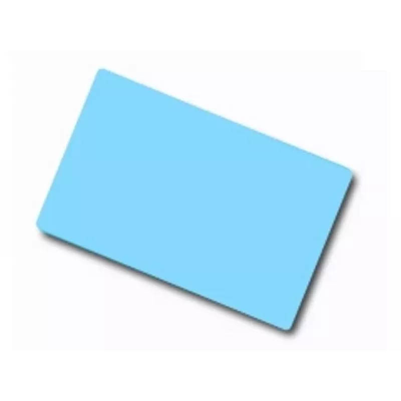 ARTDEV Blank PVC Card - 86 x 54mm 30mil 0,76mm Light Blue
