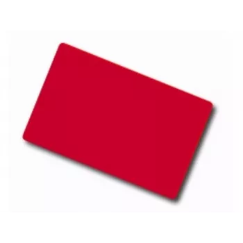 ARTDEV Blank Red PVC Card - 30mil 0,76mm - CR80 - Vienetas