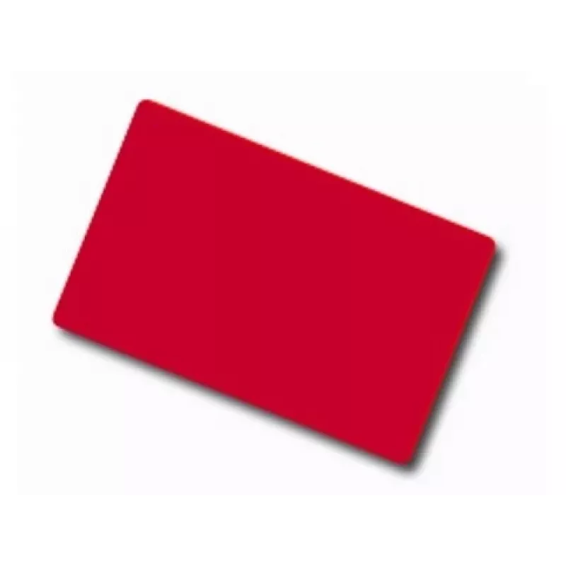ARTDEV Blank Red PVC Card - 30mil 0,76mm - CR80 - Vienetas