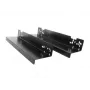 ARTDEV Under-Desk Mount Bracket Set DRW-HLD-3000 Black Steel L-Shape for Power Strips, Mini PCs, Routers