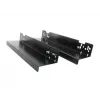 ARTDEV Under-Desk Mount Bracket Set DRW-HLD-3000 Black Steel L-Shape for Power Strips, Mini PCs, Routers
