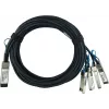 BlueOptics QSFP28-4SFP28-DAC-1M Compatible BlueLAN Passive 100GBASE-CR4 QSFP28 to 4x25GBASE-CR SFP28 Direct Attach Breakout Cable, 1 Meter, AWG26