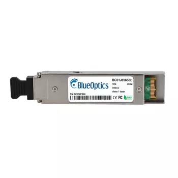 BlueOptics BO31J856S3D suderinamas su Ruckus 10G-XFP-SR XFP siųstuvas-imtuvas, LC Duplex, 10GBASE-SR, daugiamodis