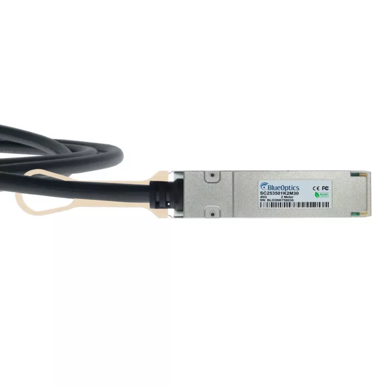 BlueOptics Ruckus 40G-QSFP-4SFP-PC-0301 Compatible BlueLAN QSFP DAC Cable - 3m
