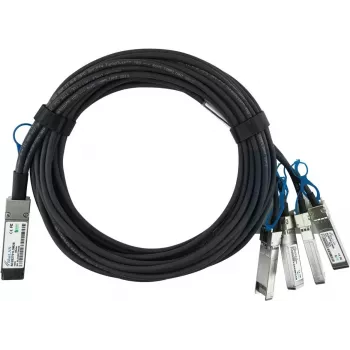 BLUEOPTICS Extreme Networks EQPC1HPC010C01X4 suderinamas BlueLAN QSFP28 į 4x SFP28 pasyvus tiesioginio prijungimo atšakojimo kabelis, 1m, AWG26