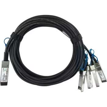 BlueOptics HPE Q9S72A suderinamas BlueLAN pasyvus 100GBASE-CR4 QSFP28 į 4x25GBASE-CR SFP28 tiesioginio prijungimo šakotuvinis kabelis, 1 m, AWG26