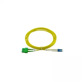 BlueOptics Dupleksinis šviesolaidinis jungiamasis kabelis, LC/UPC į SC/APC, vienmodis OS2, 15 m, mėlynas, LSZH
