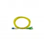 BlueOptics Duplex Fiber Optic Patch Cable, LC-UPC to E2000-APC, Single Mode OS2, 0,5m, Yellow