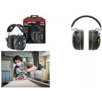 3M WorkTunes Connect 90563E klausos apsaugos priemonė su Bluetooth, juoda/geltona