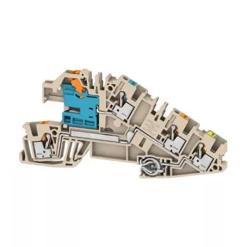Weidmüller AITB 2.5 BB NDT-L-PE Montažinis gnybtų blokas, 3 aukštų, varžtinė jungtis, 2,5 mm², smėlio spalvos, 2668950000