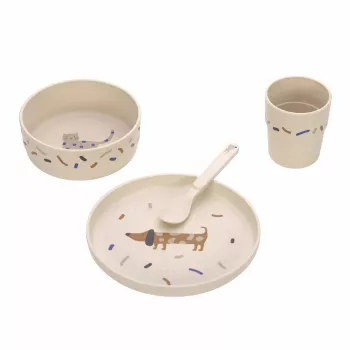 Lassig Little Mateys 5-Piece Dinner Set Royal Blue
