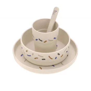 Lassig Little Mateys 5-Piece Dinner Set Royal Blue