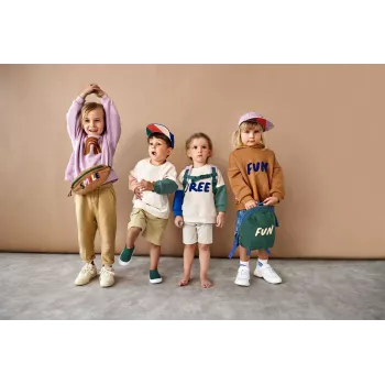 Lassig Organic Cotton Hoodie Little Gang Free Milky 2-4 Years