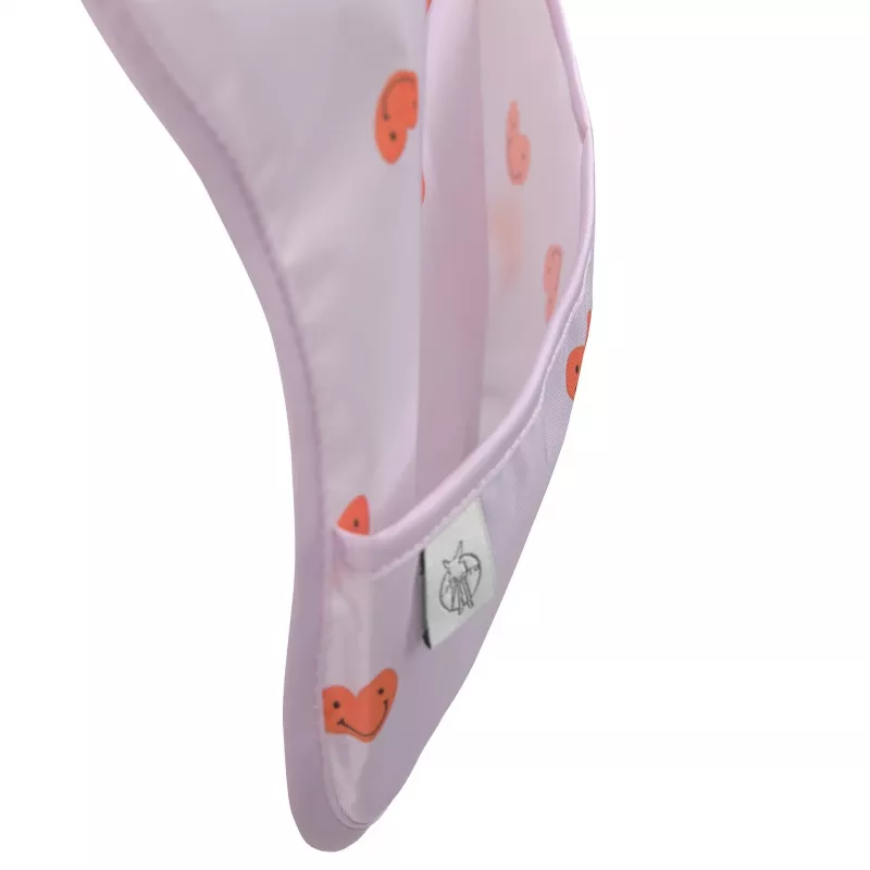 Lassig Waterproof Bib Set 6m+ Happy Rascals Heart Lavender