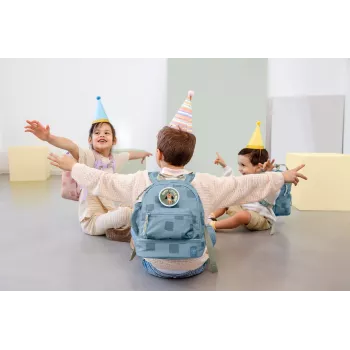 Lassig Mini Backpack Pattern Party Blue