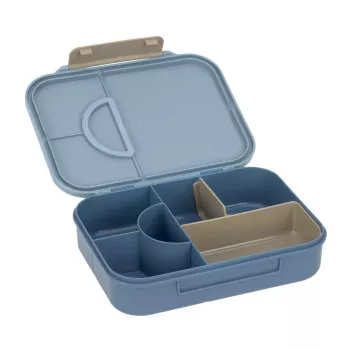 Lassig Lunchbox Bento with Compartments Pattern Party Blue/Green