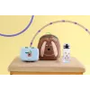 LASSIG Tritan geriamasis butelis 420 ml Tiny Team Dog Mint/Blue