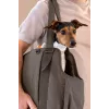 PALOPA Weda Crinkled Chocolate Pet Carrier Bag for Dogs up to 10 kg