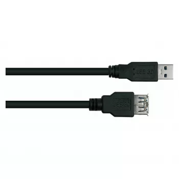 Kabelmeister Alcasa UK30P-ASA-010S USB 3.2 Gen 1 ilginimo laidas, USB-A (vyriškas) į USB-A (moteriškas), 1 m, juodas