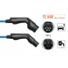 kabelmeister® EV Charging Cable Mode 3, Type 2 Plug to Socket, 3-Phase, 16 A, 11 kW, Blue, 5 m