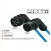 KABELMEISTER Mode 3 Type 2 EV įkrovimo kabelis 11 kW 16 A 3 fazės spiralinis 5 m juodas