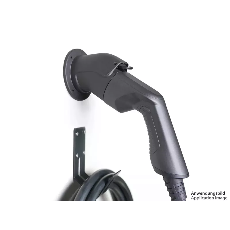 kabelmeister Wall Mount for Type 2 EV Charging Cable - Black
