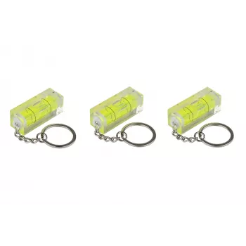 Kabelmeister Mini Spirit Level su raktų pakabuku – 3 vnt. rinkinys