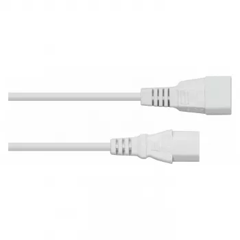 KABELMEISTER IEC C14 → C13 ilginamasis maitinimo kabelis 1 m baltas