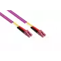 Kabelmeister OM4 Duplex LC/LC Multimode Fiber Optic Patch Cable 3m