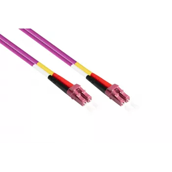 Kabelmeister Patch Cable LWL Duplex OM4 Multimode 50/125 LC/LC LSZH Exchangeable Polarity