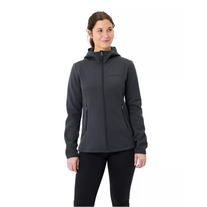 Vaude Idris Fleece Hoody Women's - Phantom Black, Size S