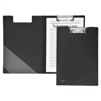 FolderSys Clipboard Portfolio A4 Black PVC