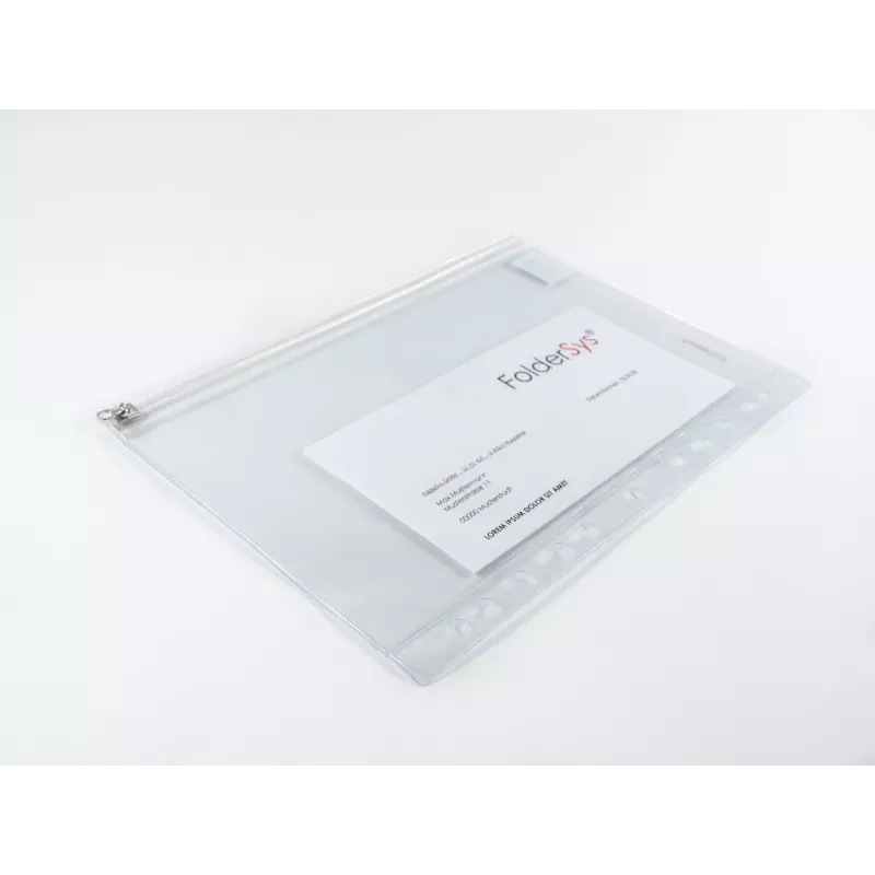 FolderSys Document Collection Sleeve 40410-00 213/190x305mm PVC Transparent