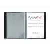 FolderSys Display Book A4 Black 20 Pockets